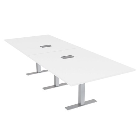 Skutchi Designs 45 in W, 120 in L, 29 in H, Engineered Wood Top, White HAR-REC-48x119-T-ELEC-XD09
